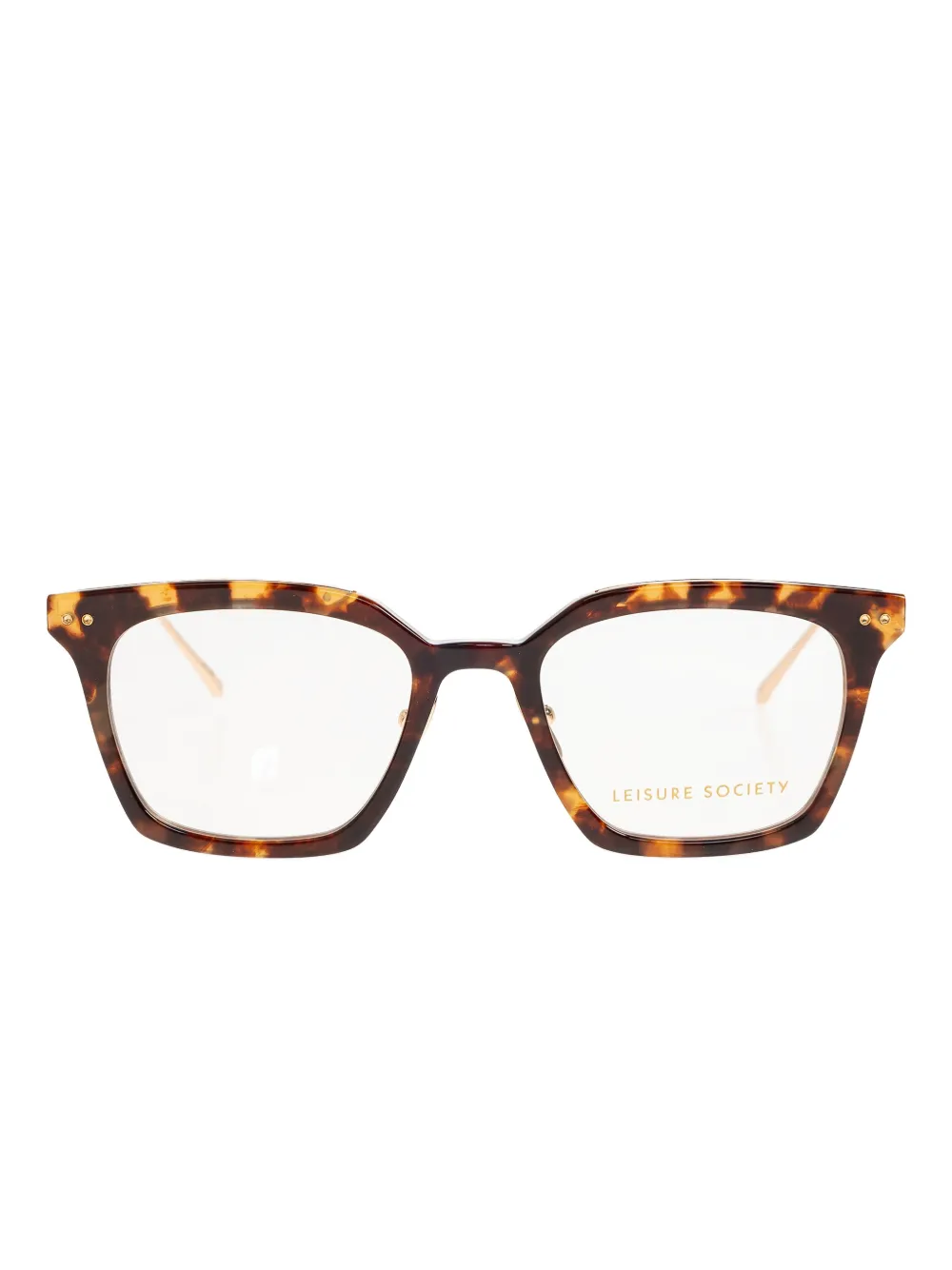 Leisure Society Thorsen tortoise square-frame sunglasses - Marrone