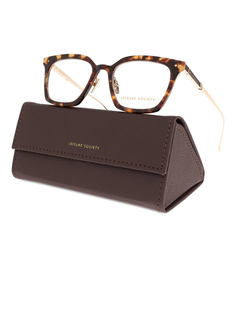 Thorsen Tortoise Square-Frame Sunglasses
