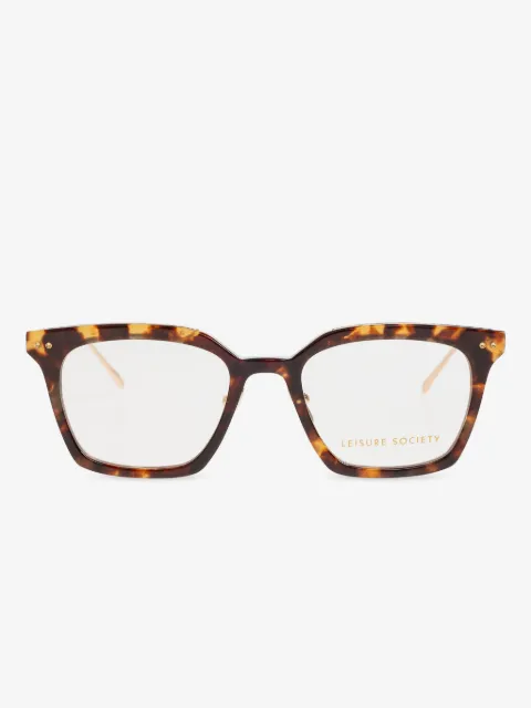 Leisure Society Thorsen tortoise square-frame sunglasses