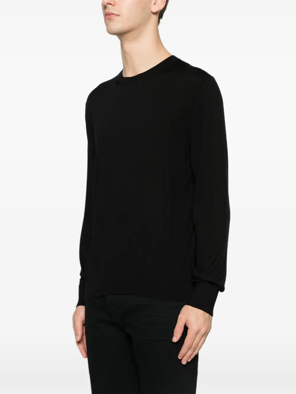 TOM FORD Top met ronde hals Zwart