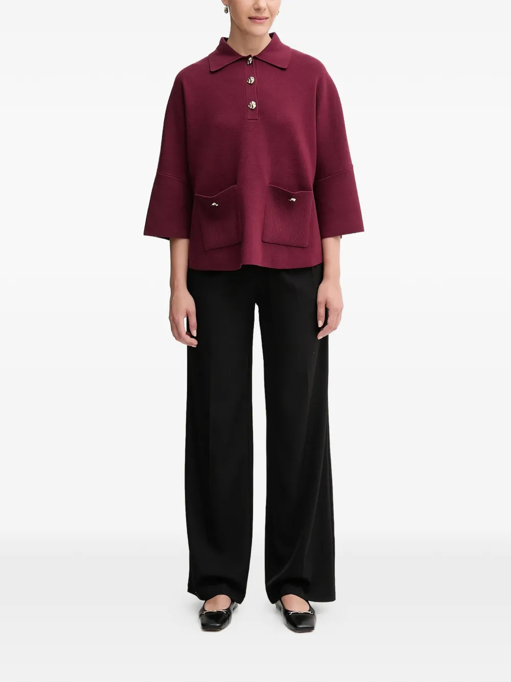 Joseph Ribkoff patch-pocket polo shirt - Rood