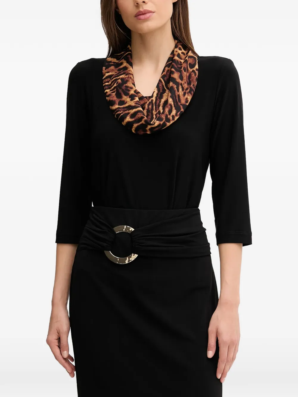 Joseph Ribkoff animal-print top - Nero