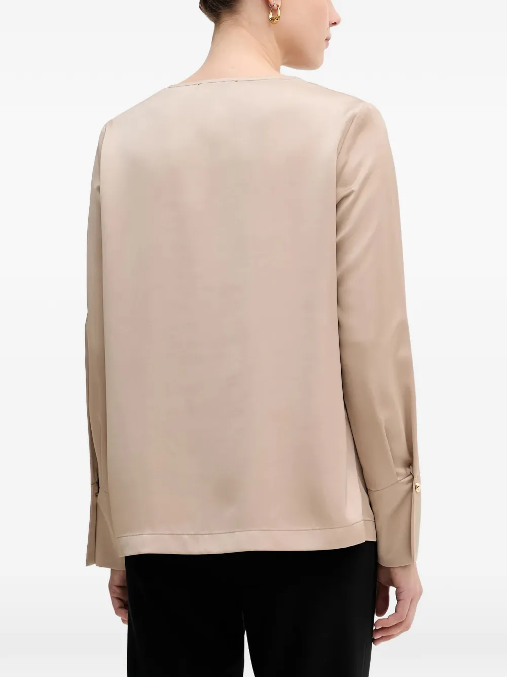  Joseph Ribkoff Keyhole Cuff-detail Blouse - Neutrals 