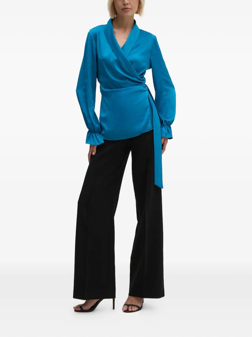 Joseph Ribkoff ruffled wrap top | Blouses | Image 2
