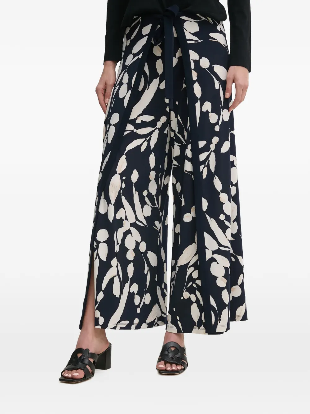 Joseph Ribkoff floral print tie trousers · 38