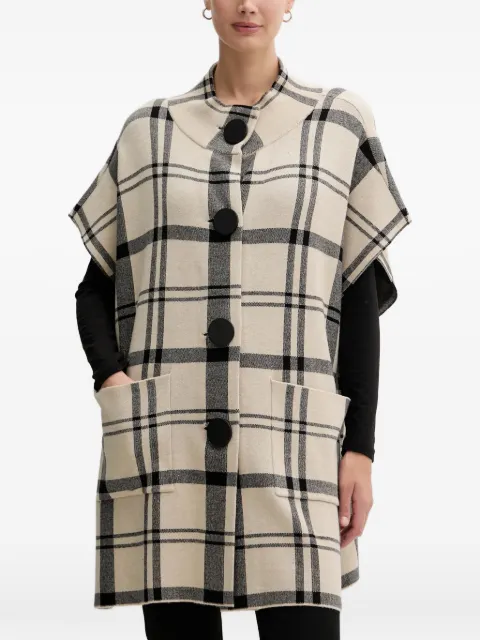 Joseph Ribkoff buttoned check coat