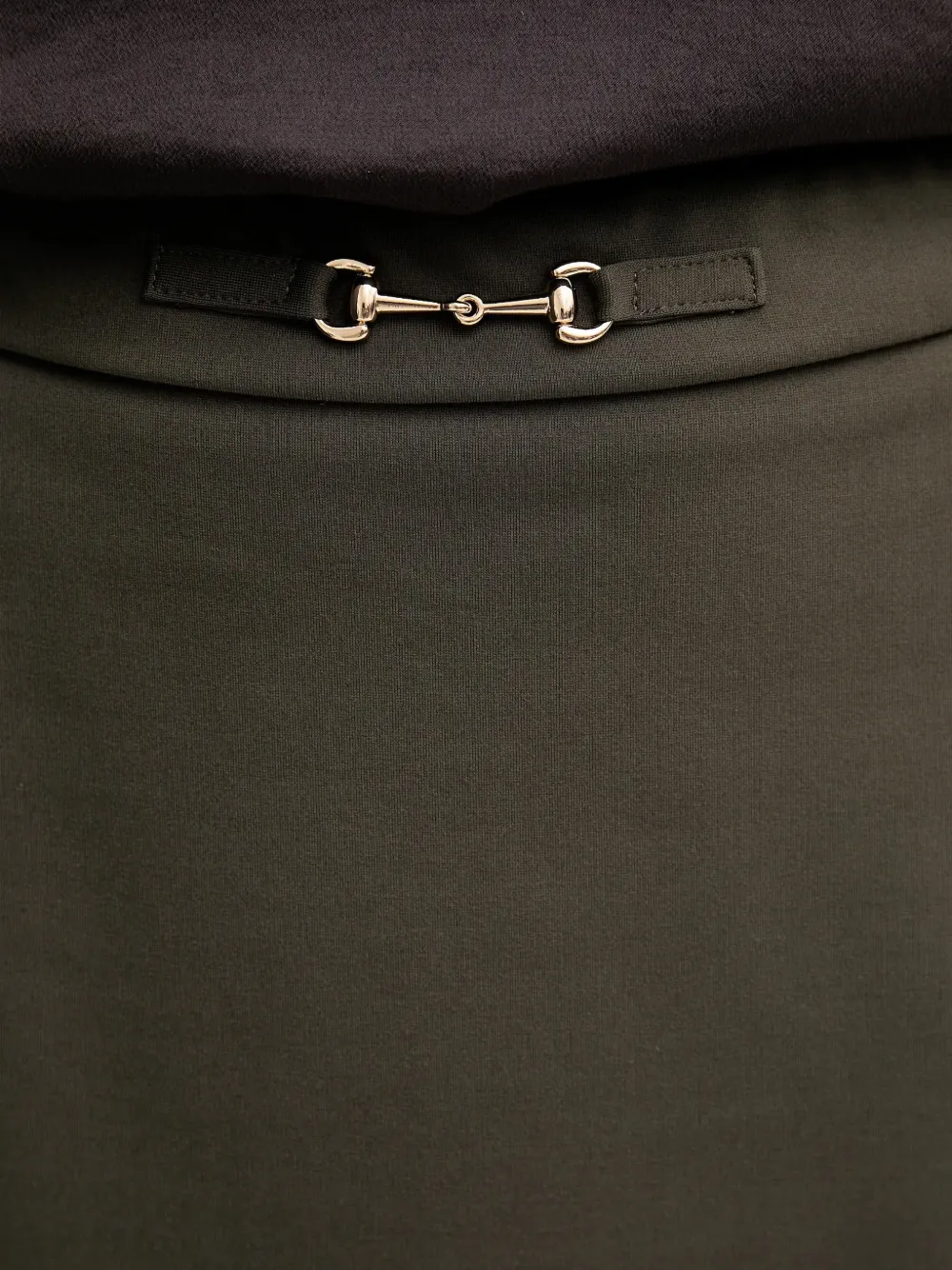 Metal-Detail Skirt