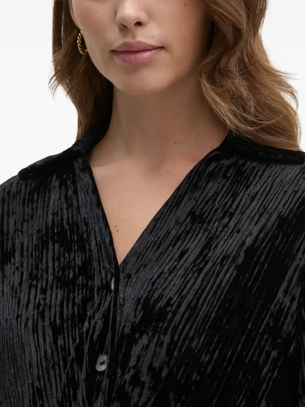 Joseph Ribkoff Blouse met knopen en textuur Zwart