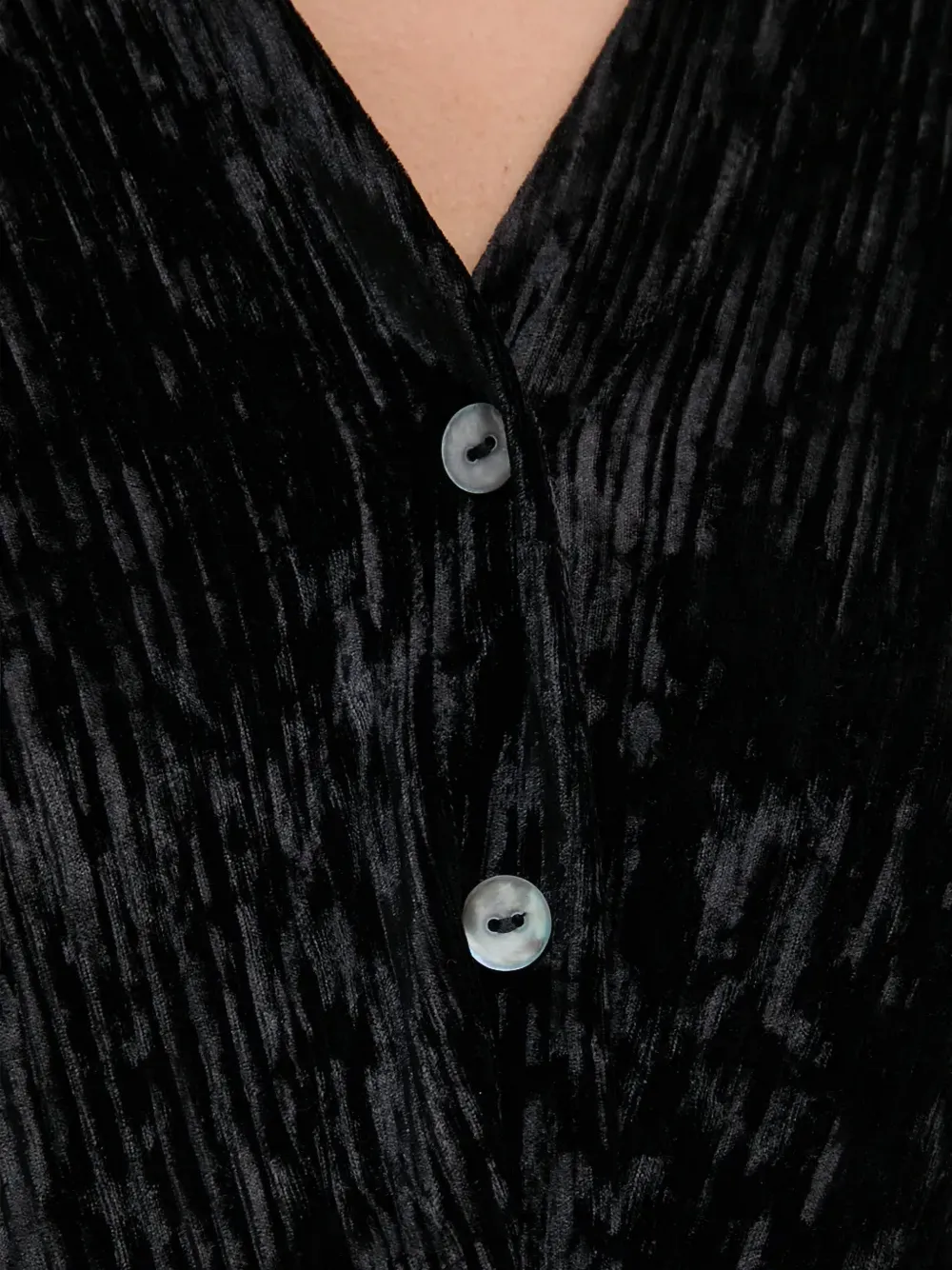 Joseph Ribkoff Blouse met knopen en textuur Zwart