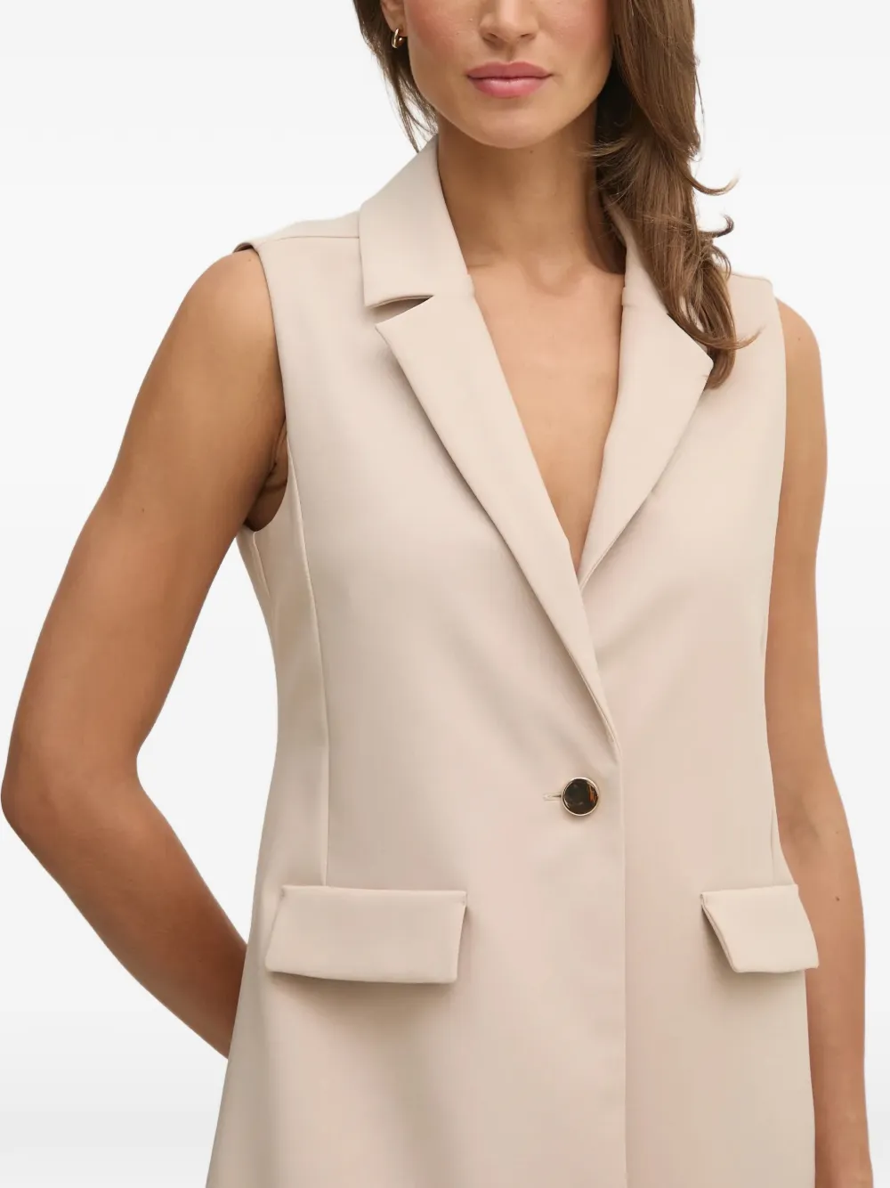 Joseph Ribkoff Mouwloze top Beige