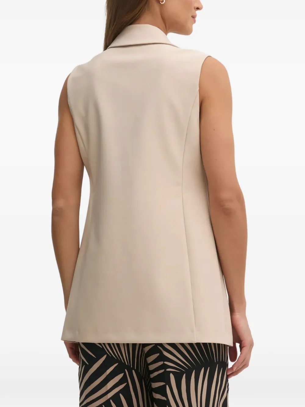  Joseph Ribkoff Button Tab Sleeveless Top - Neutrals 