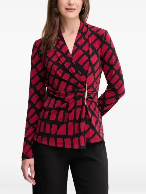Joseph Ribkoff geometric-pattern blouse