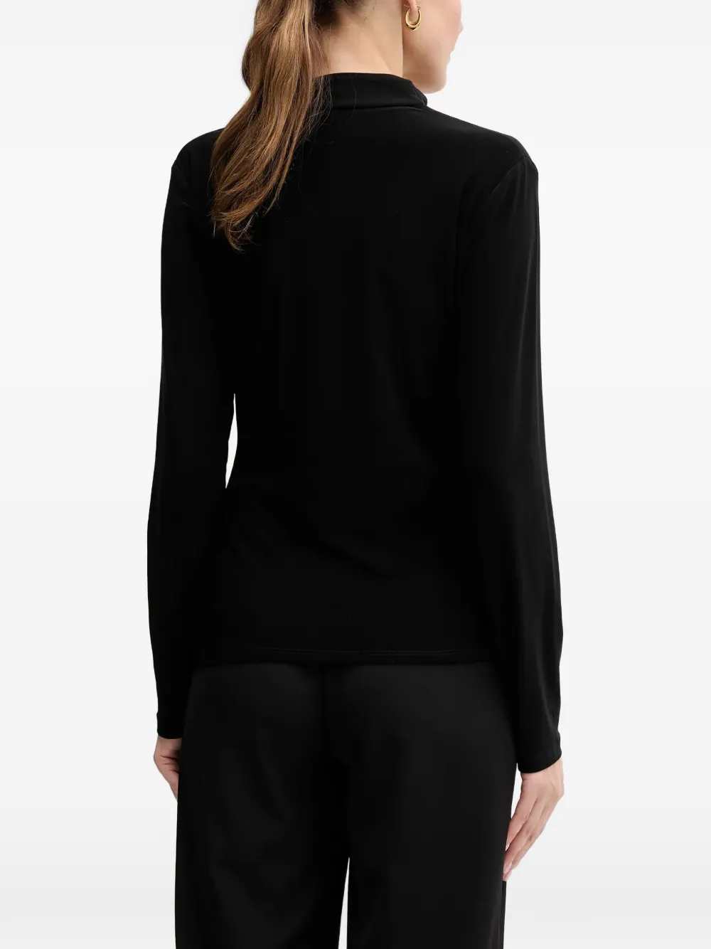 V-Neck Brooch Blouse
