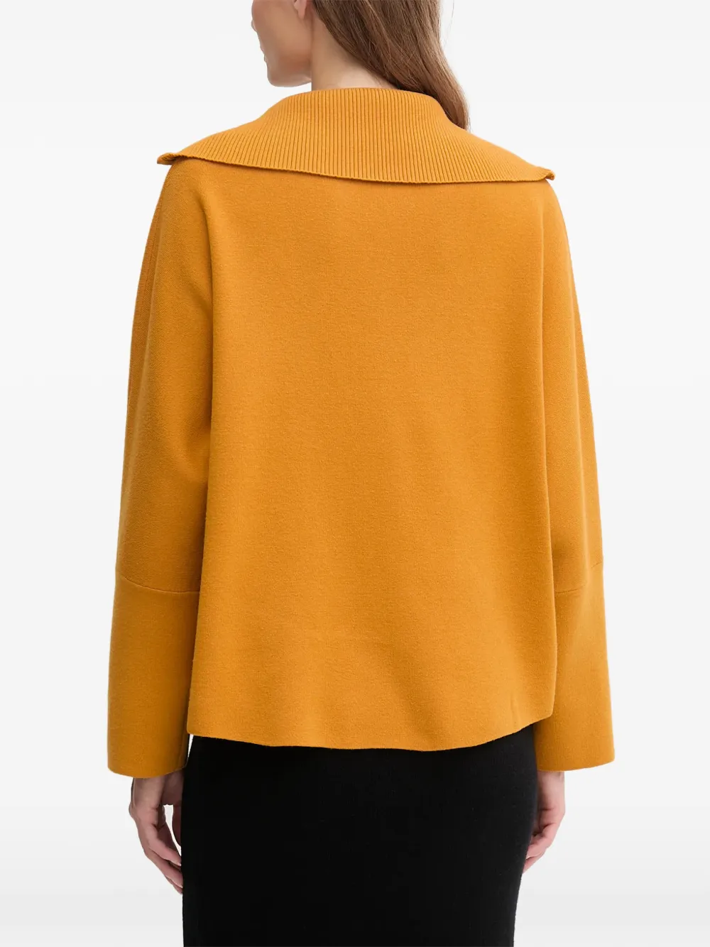  Joseph Ribkoff Zip-collar Sweater - Orange 
