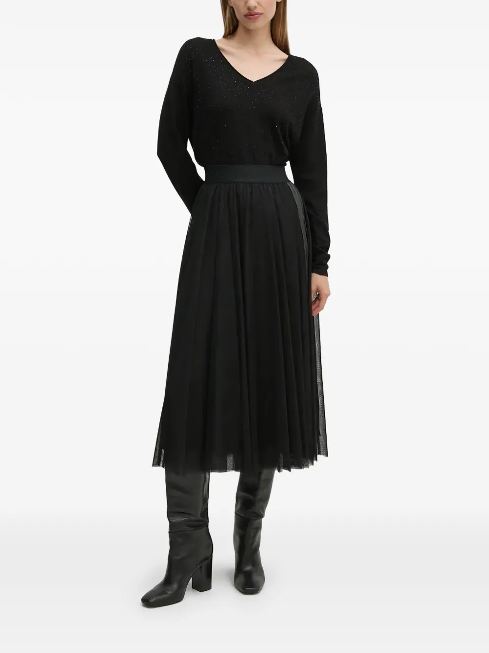 Joseph Ribkoff V-neck Sweater - Black 