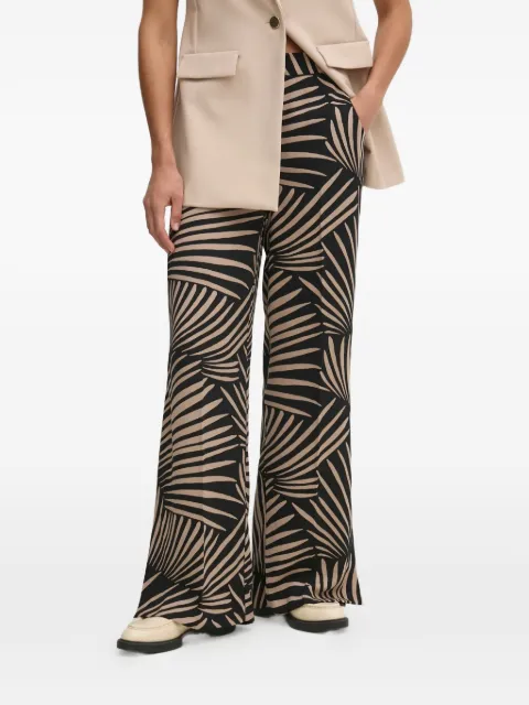 Joseph Ribkoff abstract-print split trousers