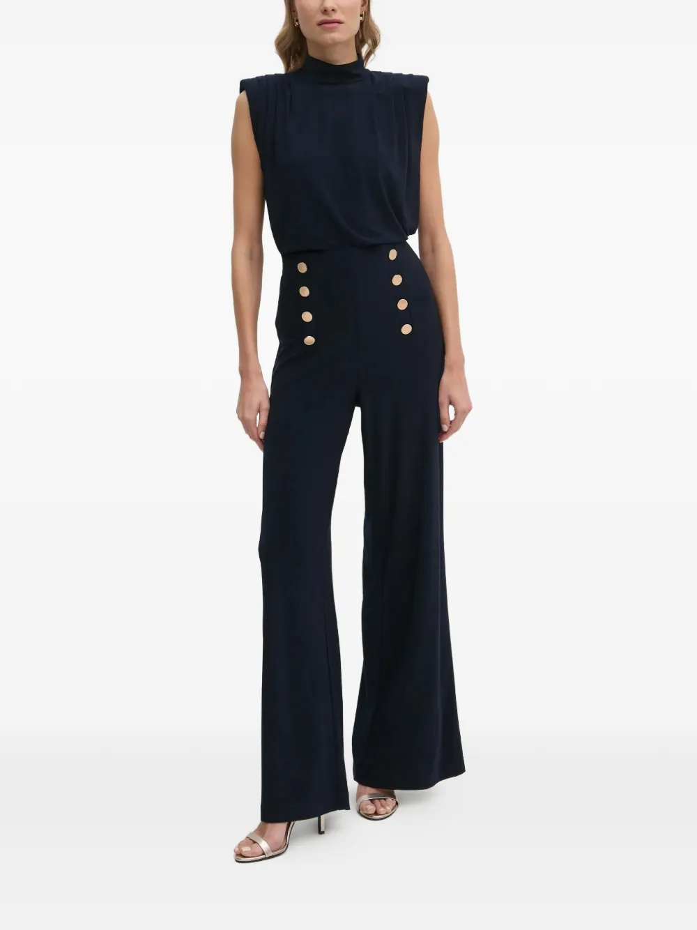 Joseph Ribkoff button-embellishment trousers | High Waisted Pants | Image 2
