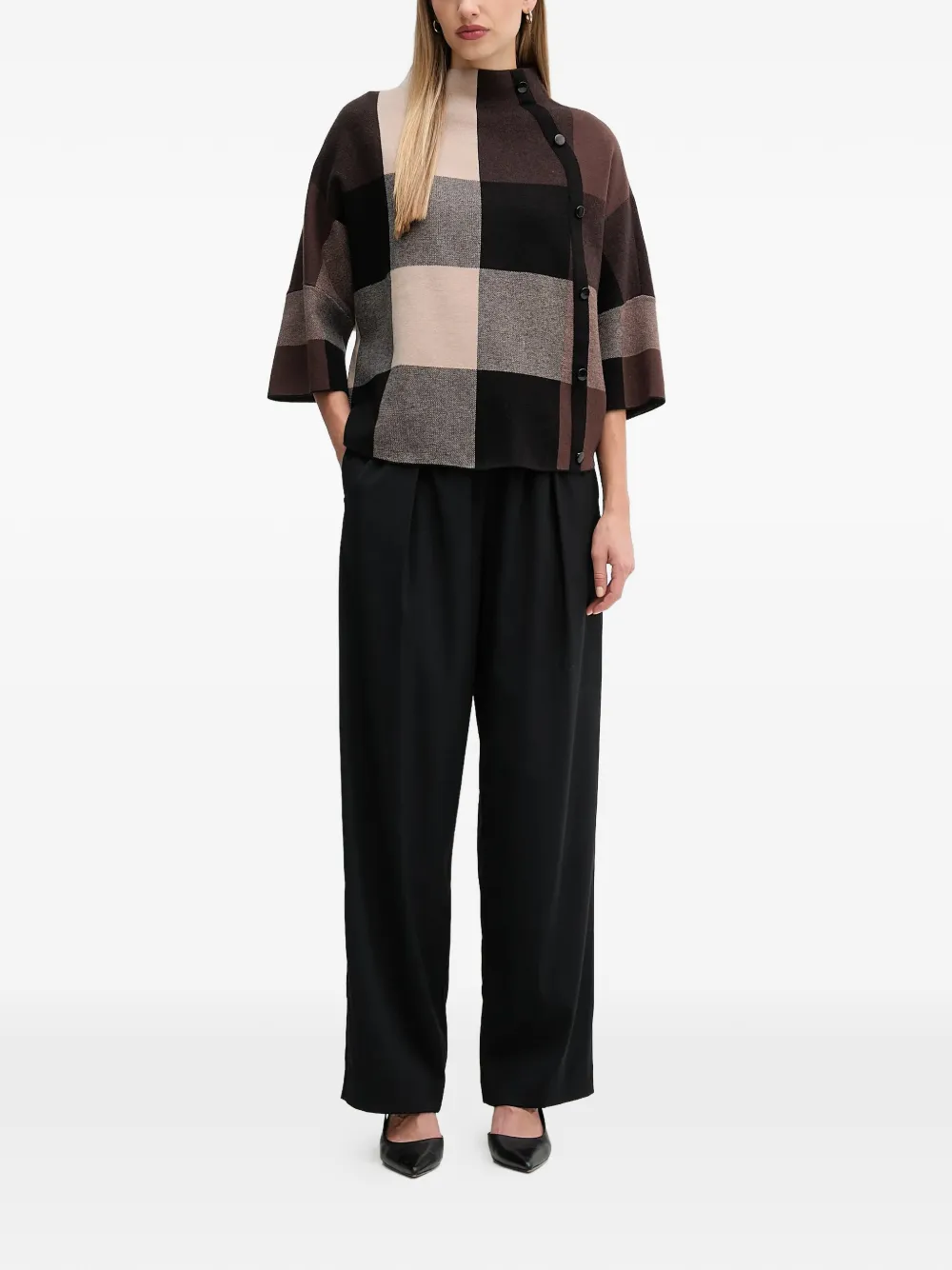 Joseph Ribkoff check button sweater | Suéteres | Image 2