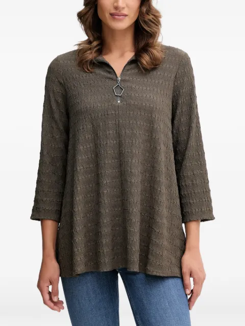 Joseph Ribkoff zip textured top