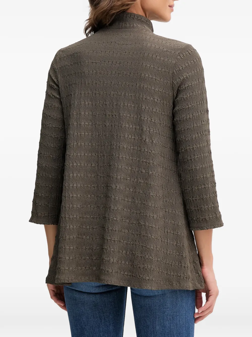 Zip Textured Top