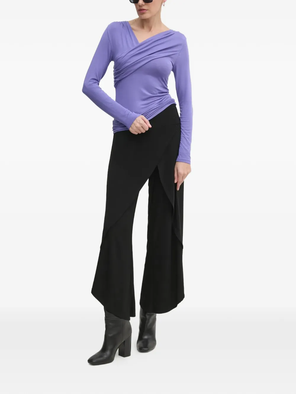 Joseph Ribkoff drape-wrap trousers | Pantalons évasés | Image 2