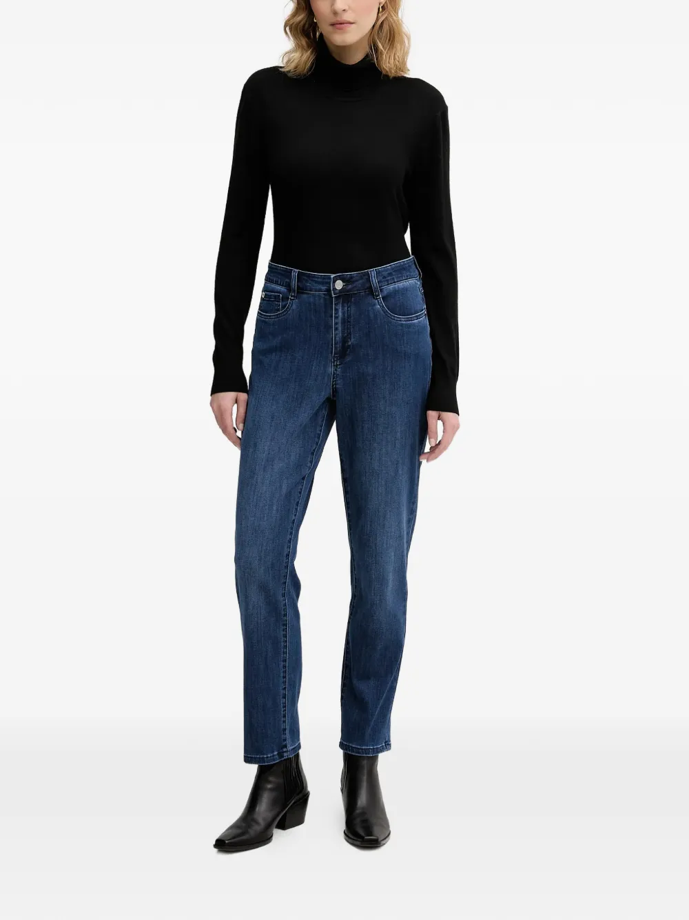 Joseph Ribkoff silver-tone hardware denim jeans - Blauw