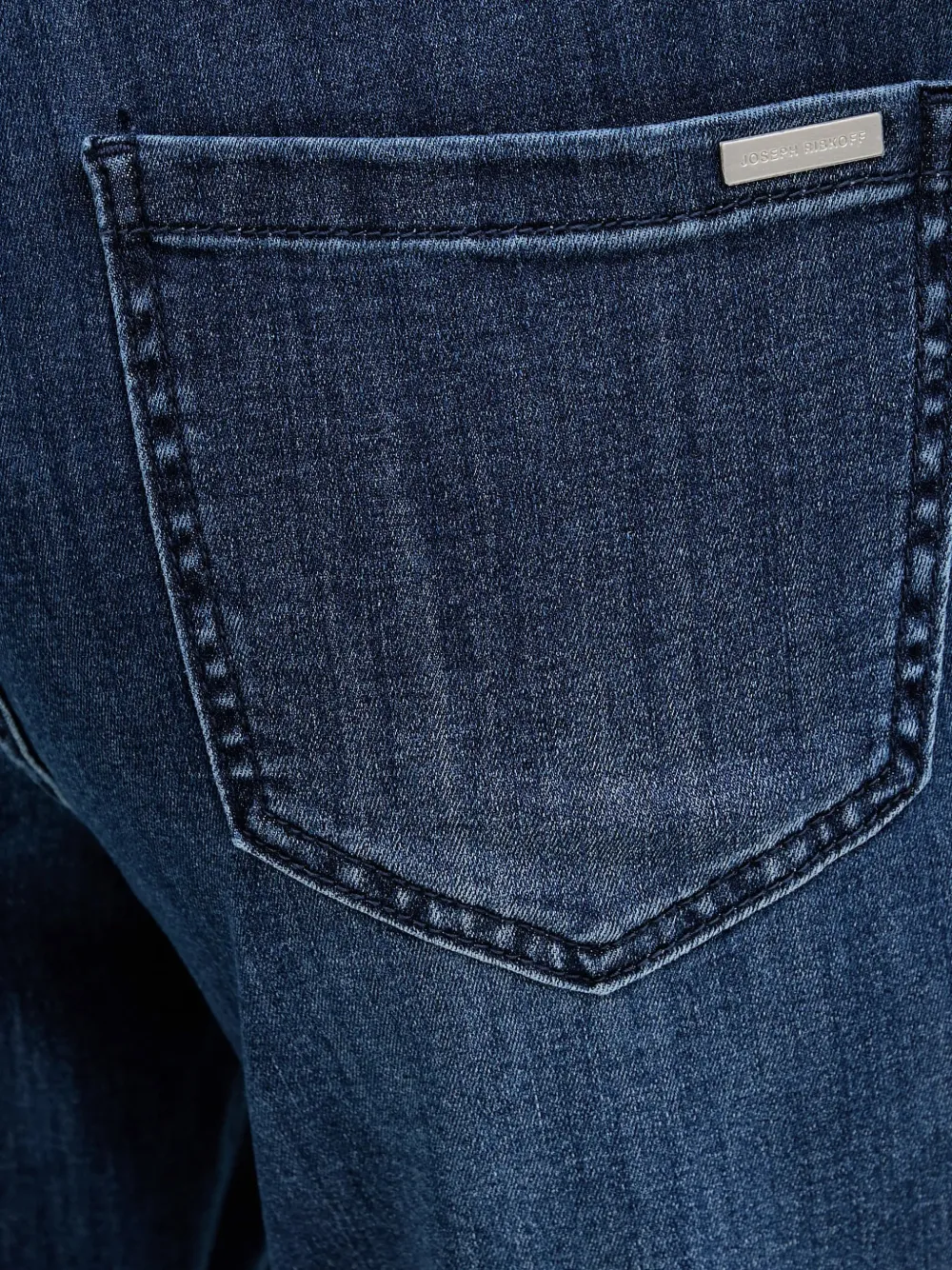 Silver-Tone Hardware Denim Jeans
