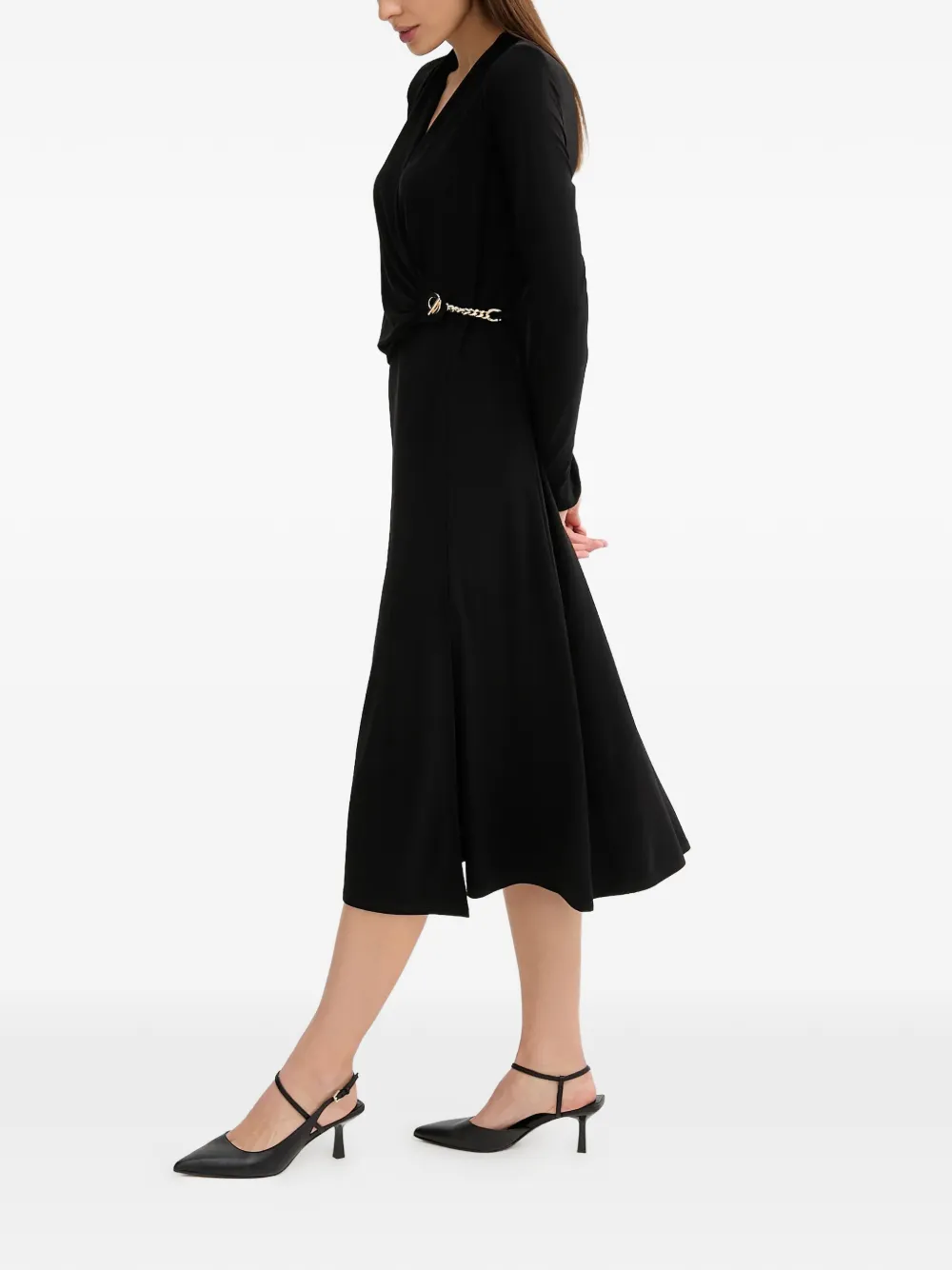 Joseph Ribkoff chain-embellishment split midi dress | Day Dresses | Image 2