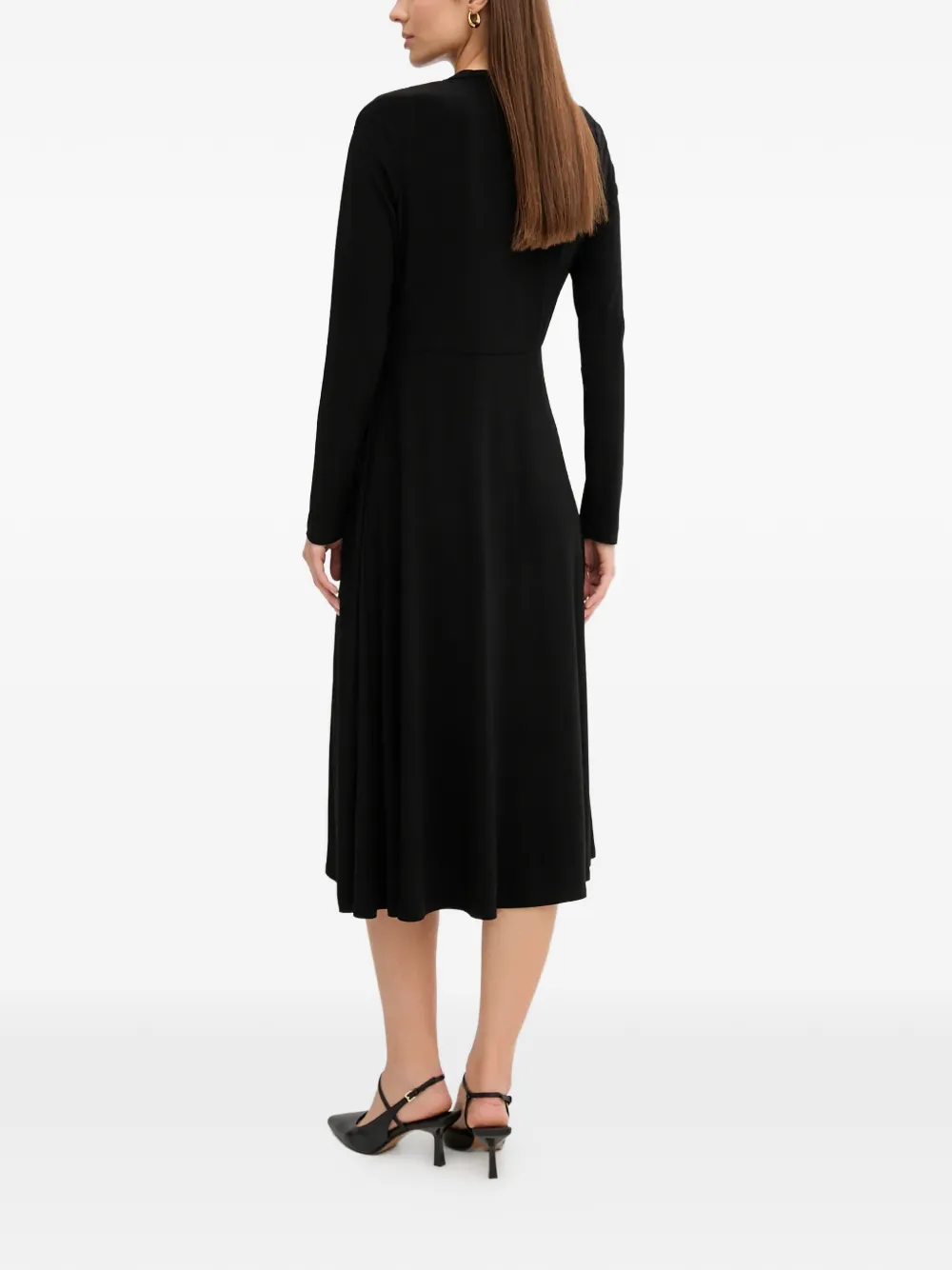  Joseph Ribkoff Chain-embellishment Split Midi Dress - Black 