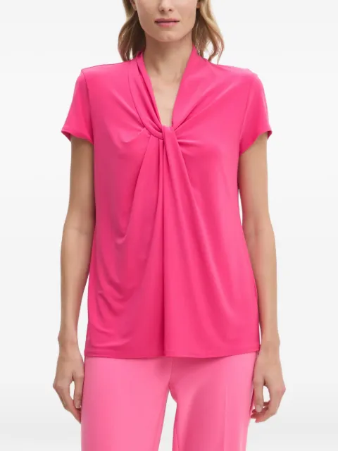 Joseph Ribkoff twisted neckline blouse