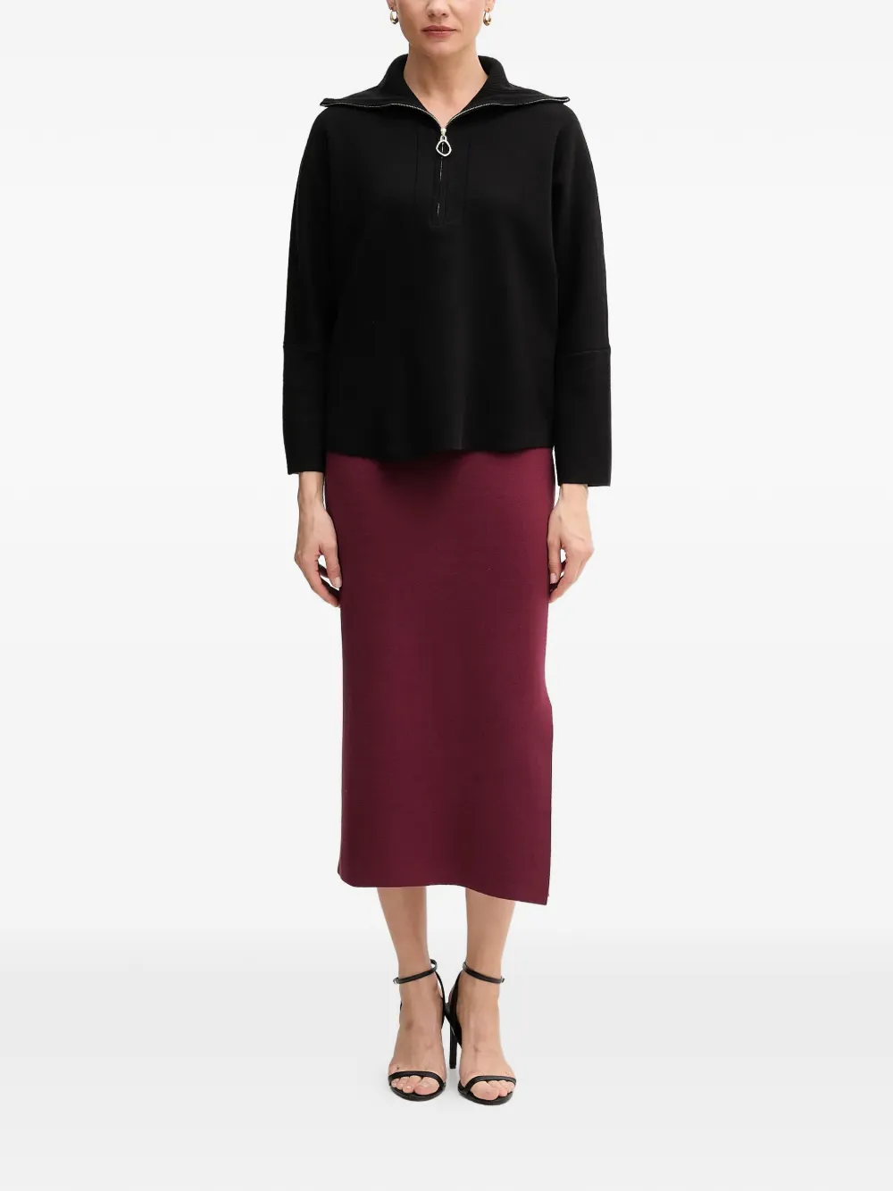 Joseph Ribkoff zip-up collar sweater | Hauts en maille | Image 2