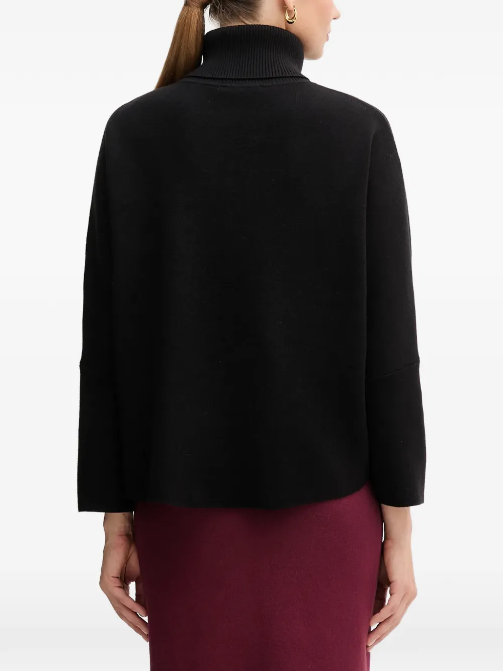  Joseph Ribkoff Zip-up Collar Sweater - Black 