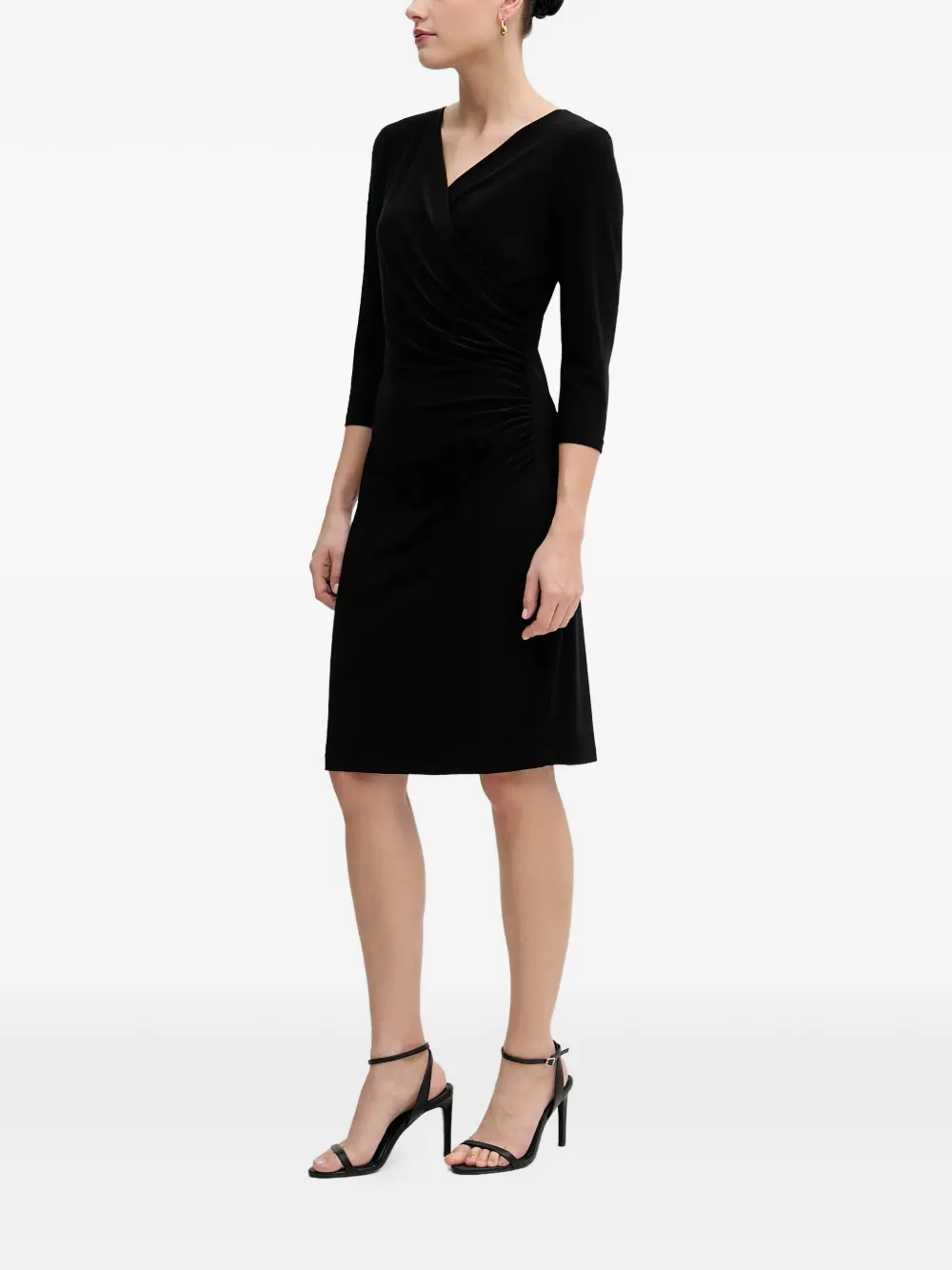 Joseph Ribkoff V-neck midi dress - Zwart