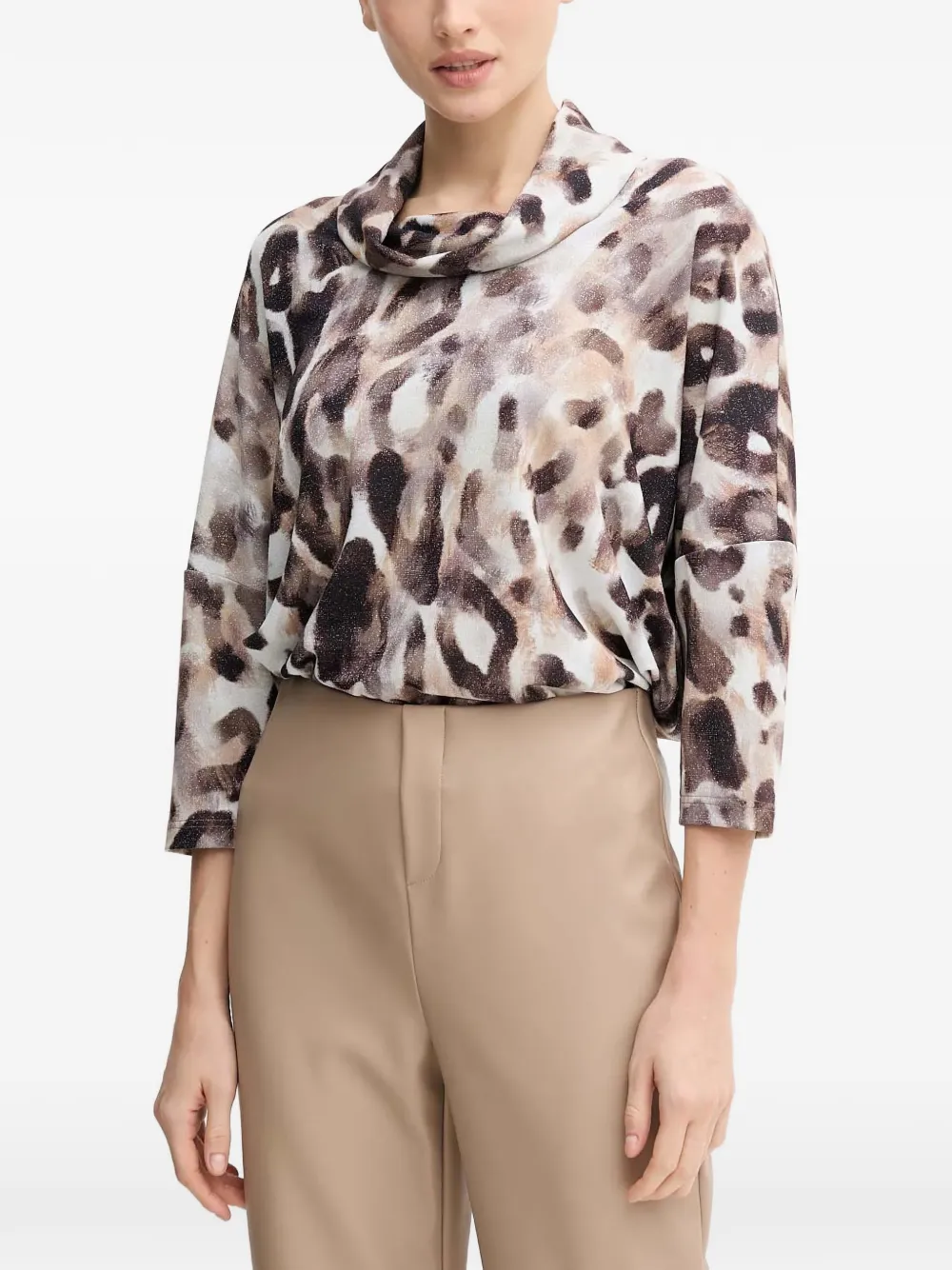Joseph Ribkoff long-sleeve buttoned top - Toni neutri