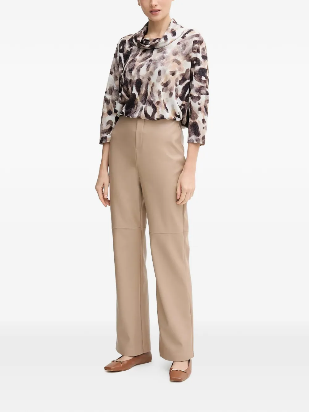  Joseph Ribkoff Long-sleeve Buttoned Top - Neutrals 