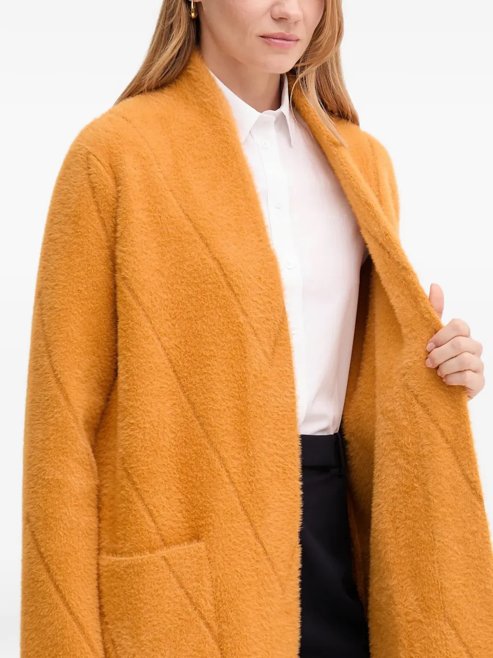 Joseph Ribkoff chevron pocket coat | Orange | Image 1