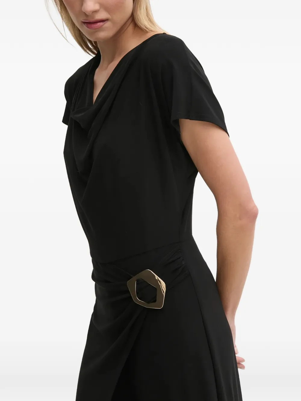 Joseph Ribkoff cowl buckle jumpsuit | negro | Image 1