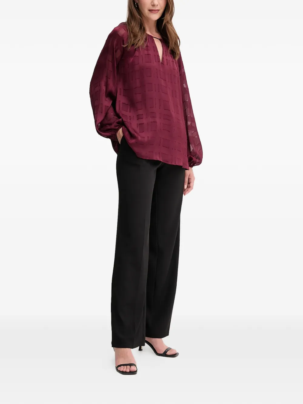 Joseph Ribkoff long-sleeved keyhole blouse | Blouses | Image 2