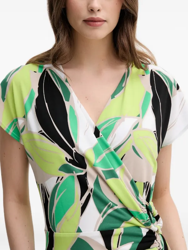 Joseph Ribkoff Ring floral-print Midi Dress | Green | FARFETCH