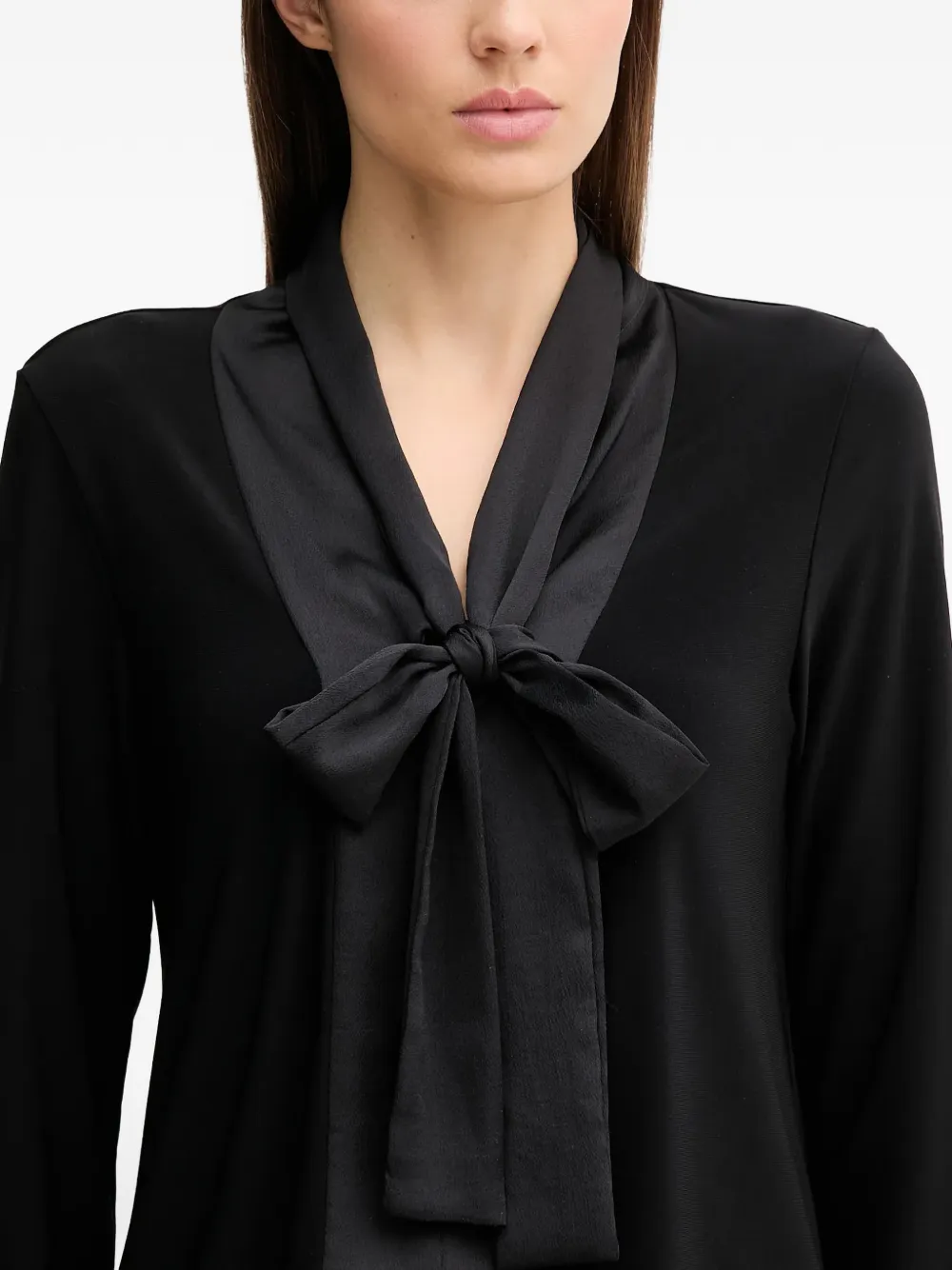 Joseph Ribkoff Shirt met strikdetail Zwart