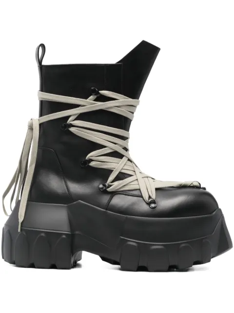Rick Owens Megalaced Mega Tractor boots