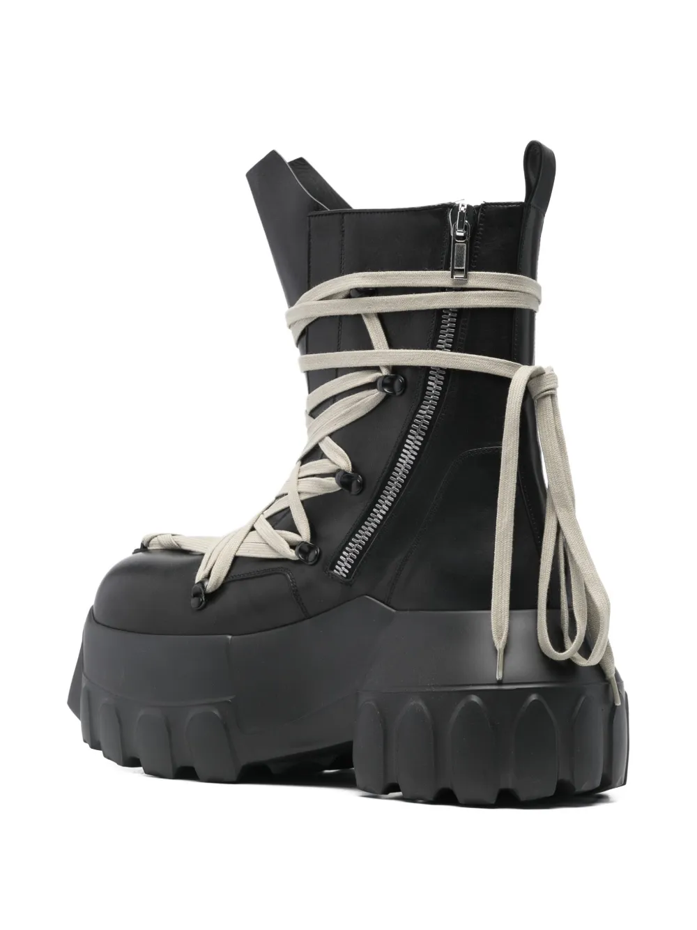 Rick Owens Megalaced Mega Tractor boots Zwart