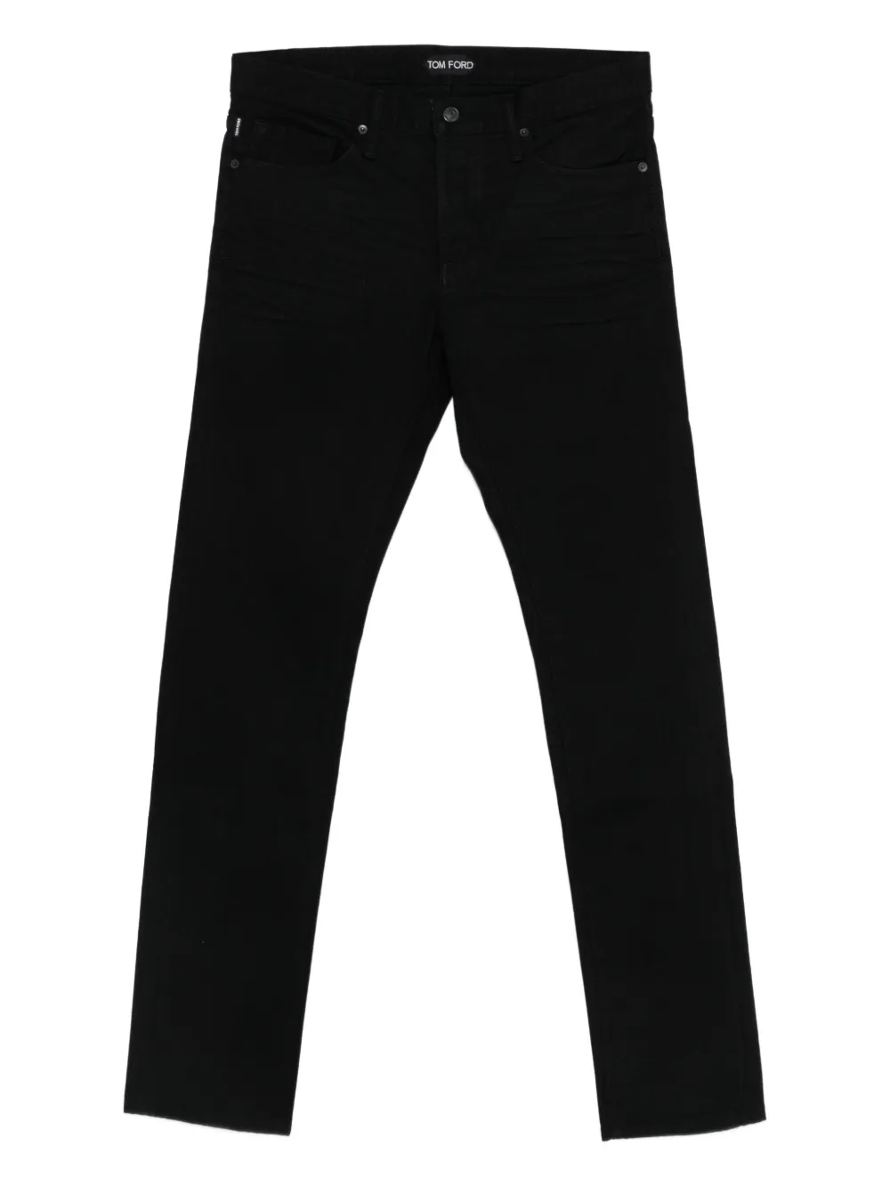 TOM FORD logo-patch jeans - Schwarz