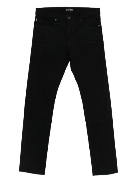 TOM FORD logo-patch jeans