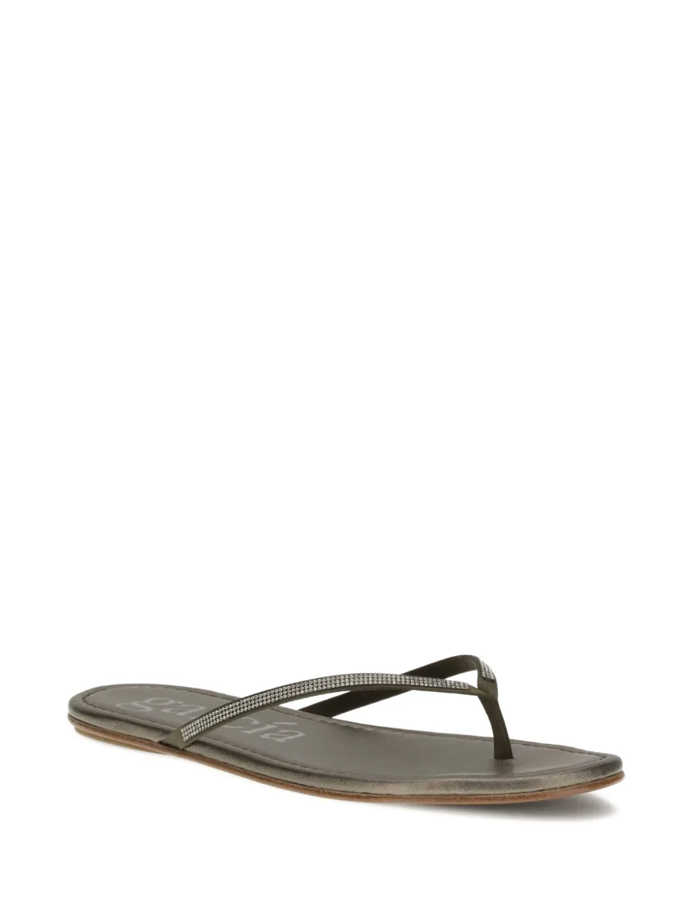 Pedro Garcia embellished thong sandals Grijs