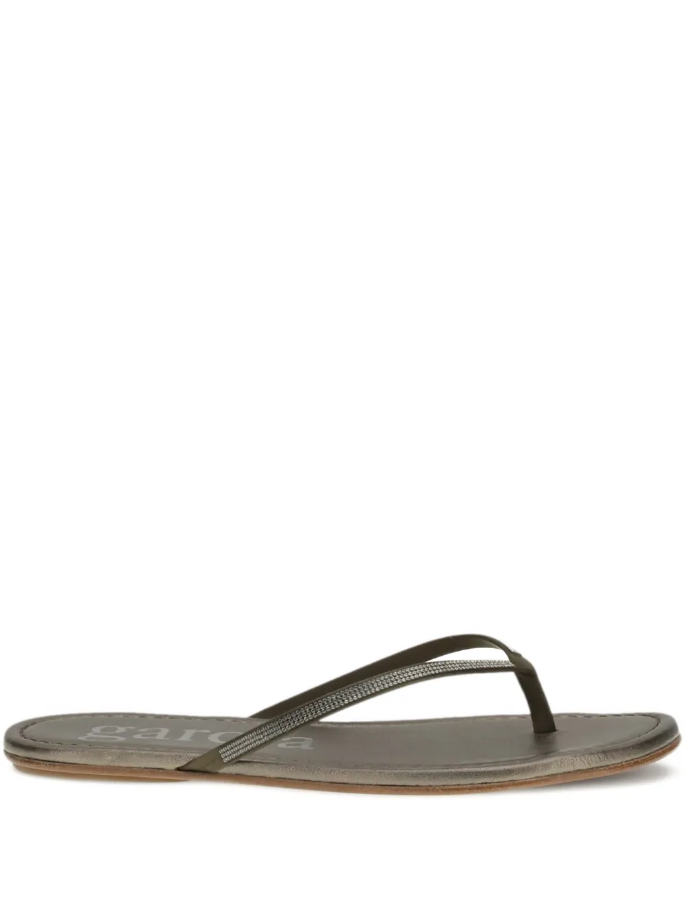 Pedro Garcia embellished thong sandals Grijs