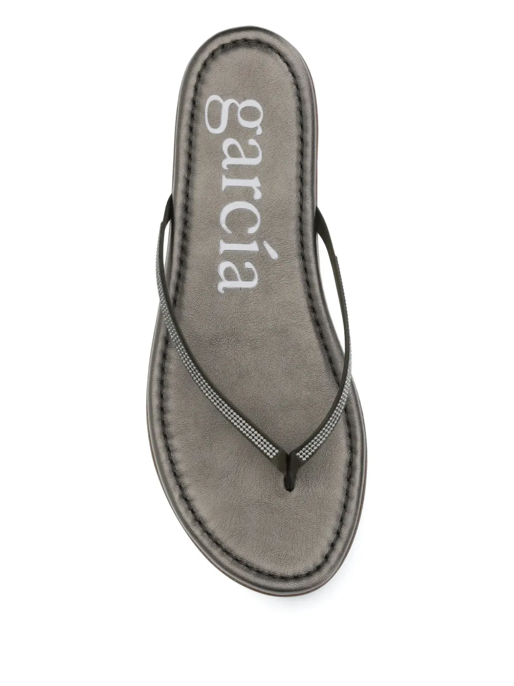 Pedro Garcia embellished thong sandals Grijs