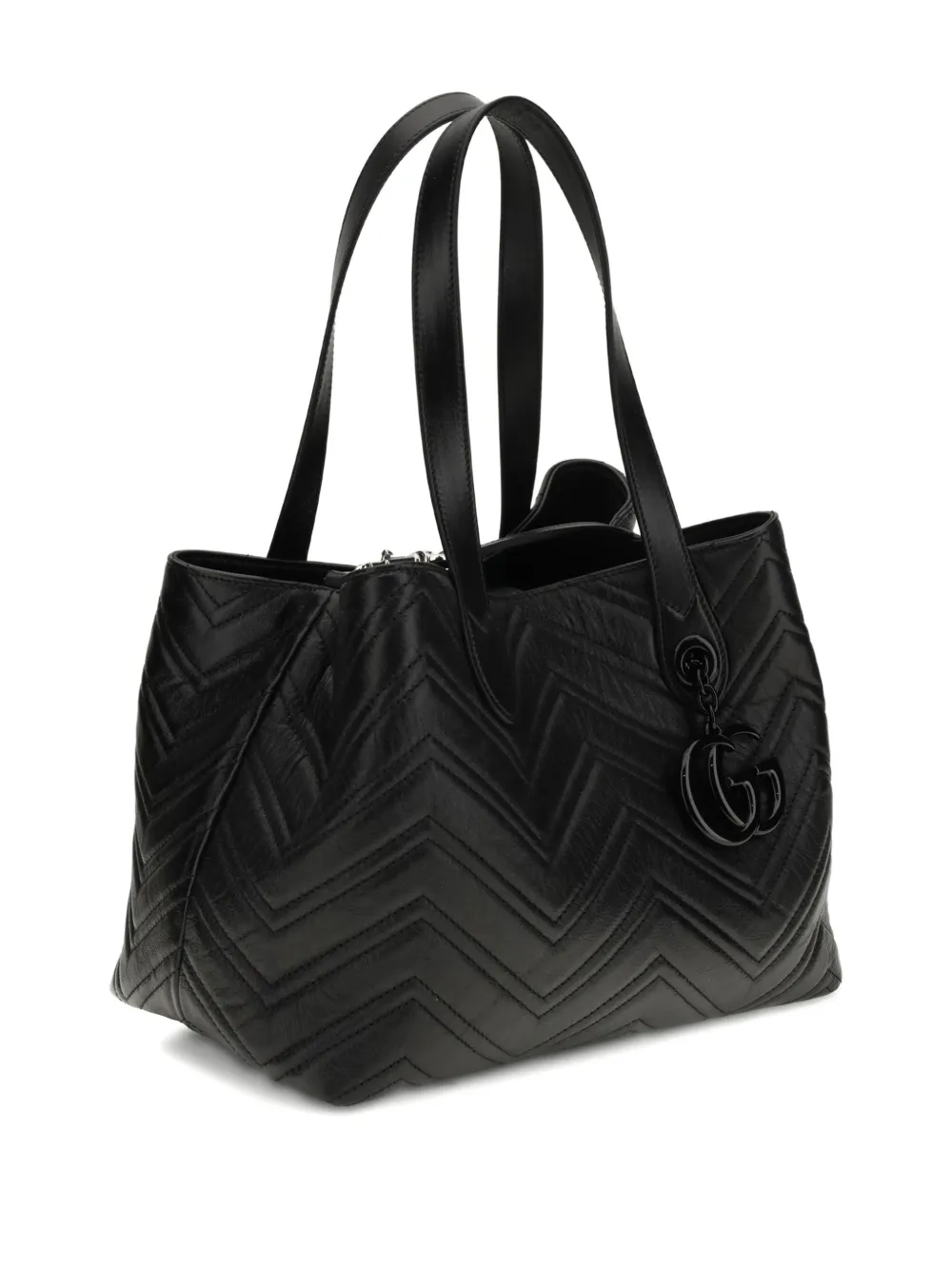 Gucci GG Marmont medium leren shopper Zwart