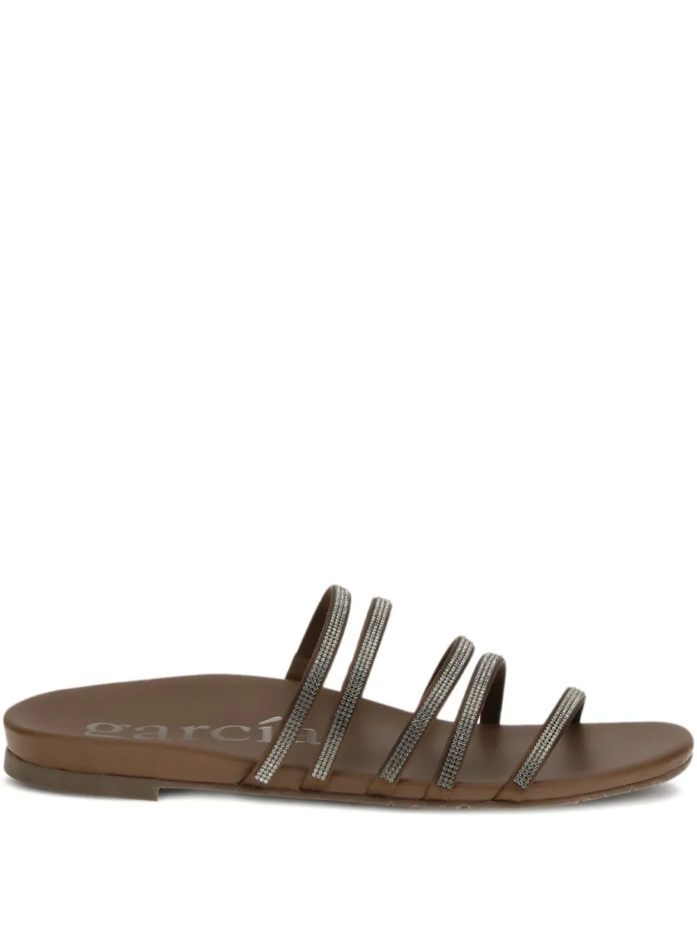 Pedro Garcia Beatrix embellished-straps sandals - Marrone