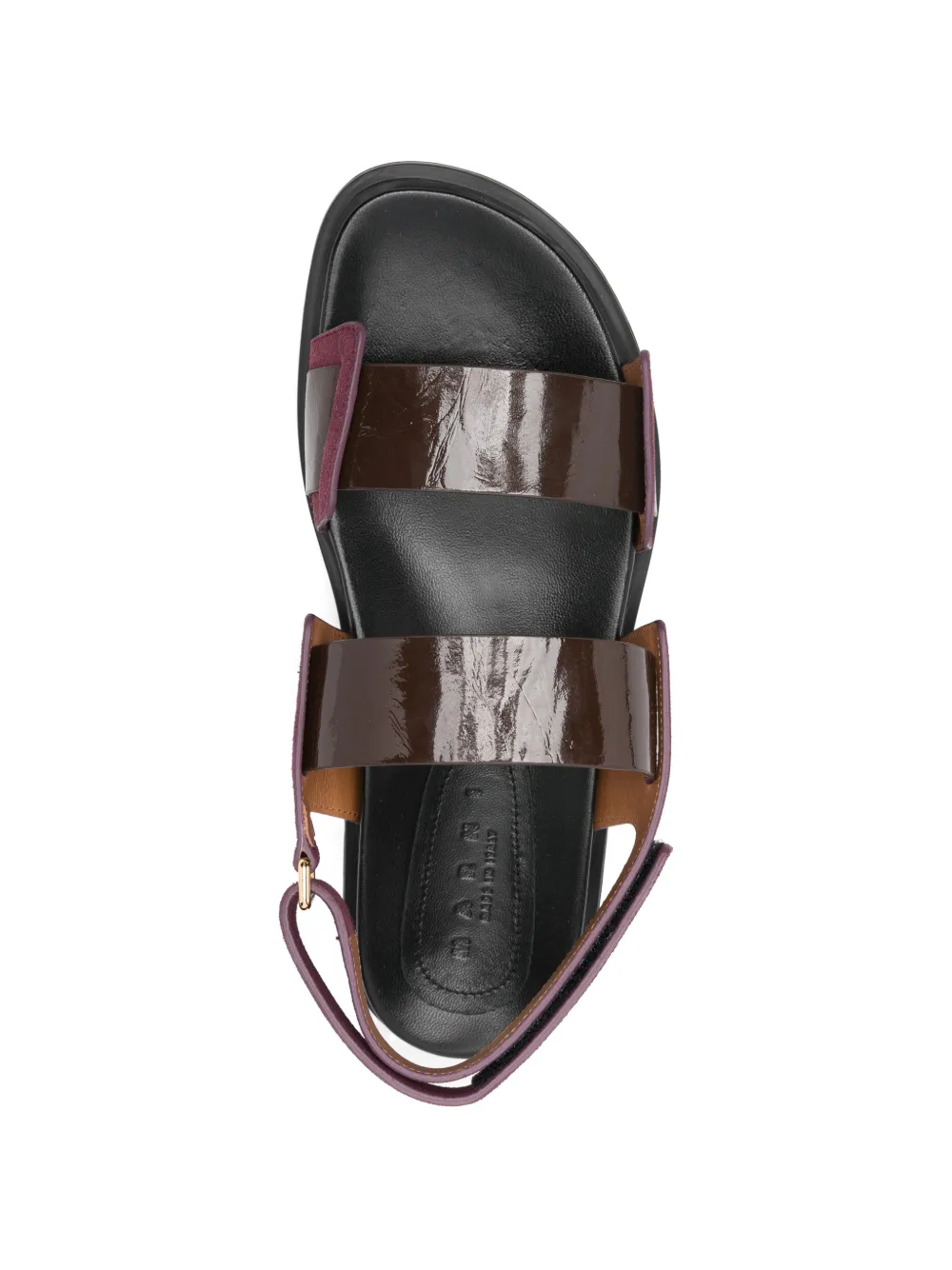 Marni strap leather sandals Bruin